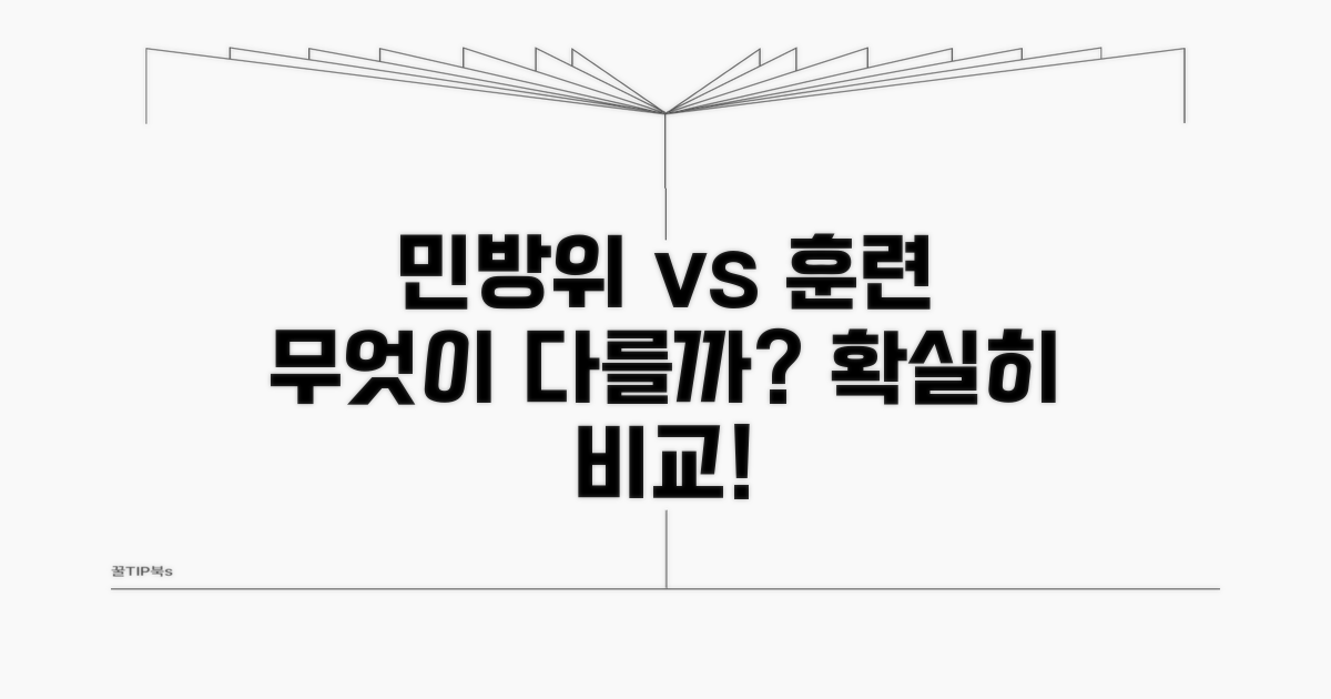간단 비교, 민방위와 무엇이 다를까
