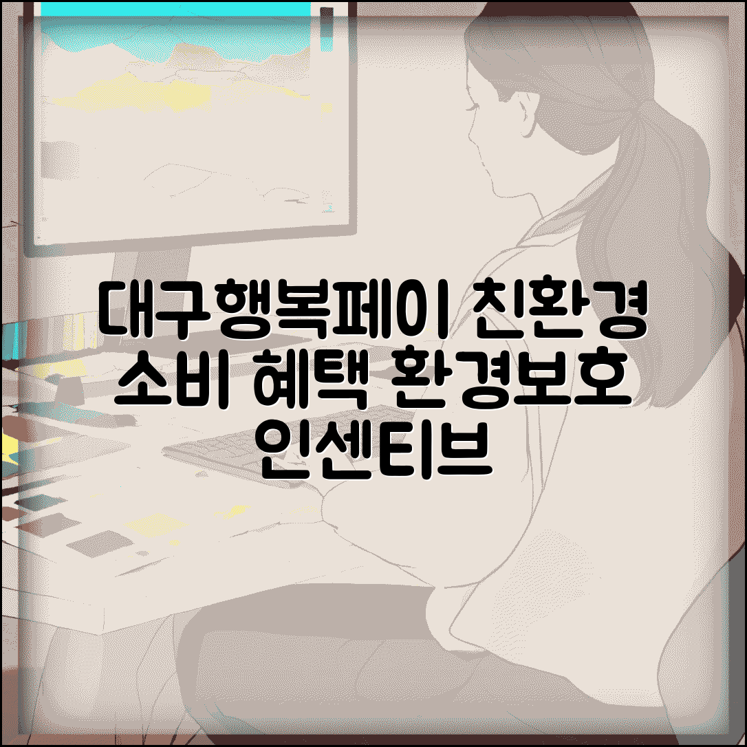 대구행복페이 환경보호 혜택 | 친환경 소비 인센티브 완벽정리