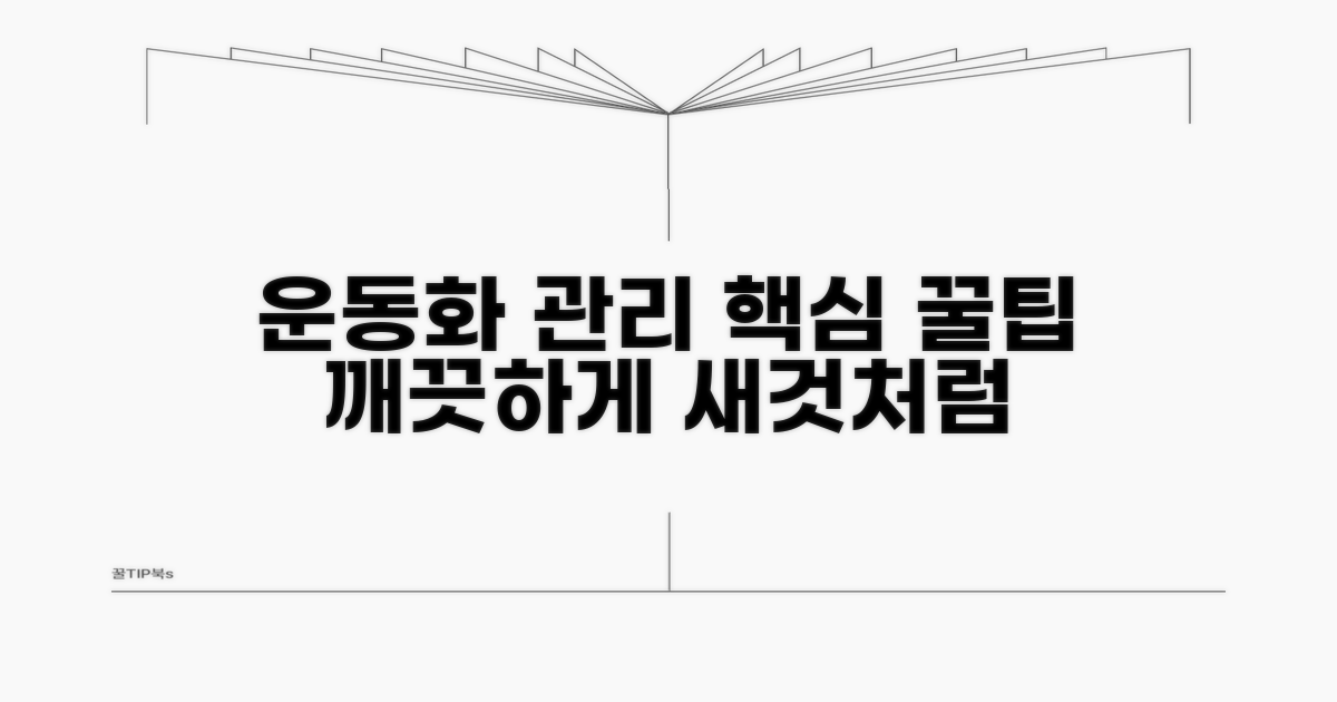 운동화 관리 핵심 팁
