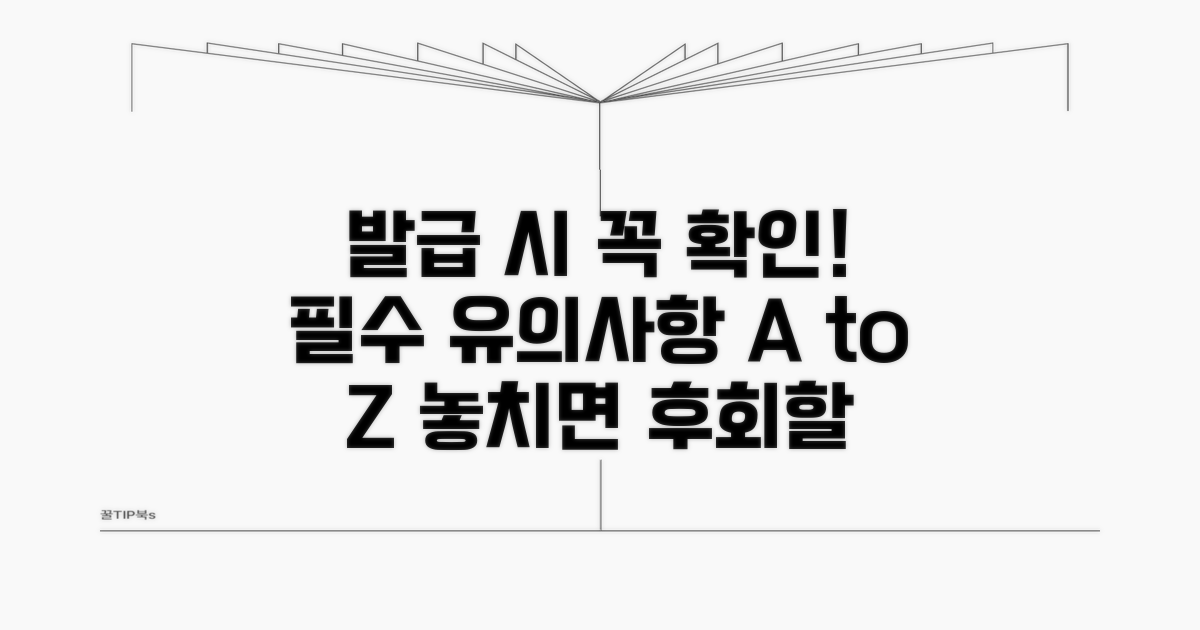 발급 관련 유의점 확인