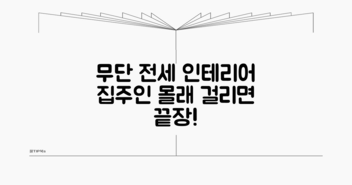 집주인 동의 없는 전세 인테리어