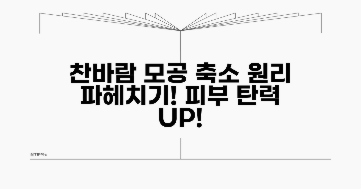 찬바람 모공 축소 원리 알아보기