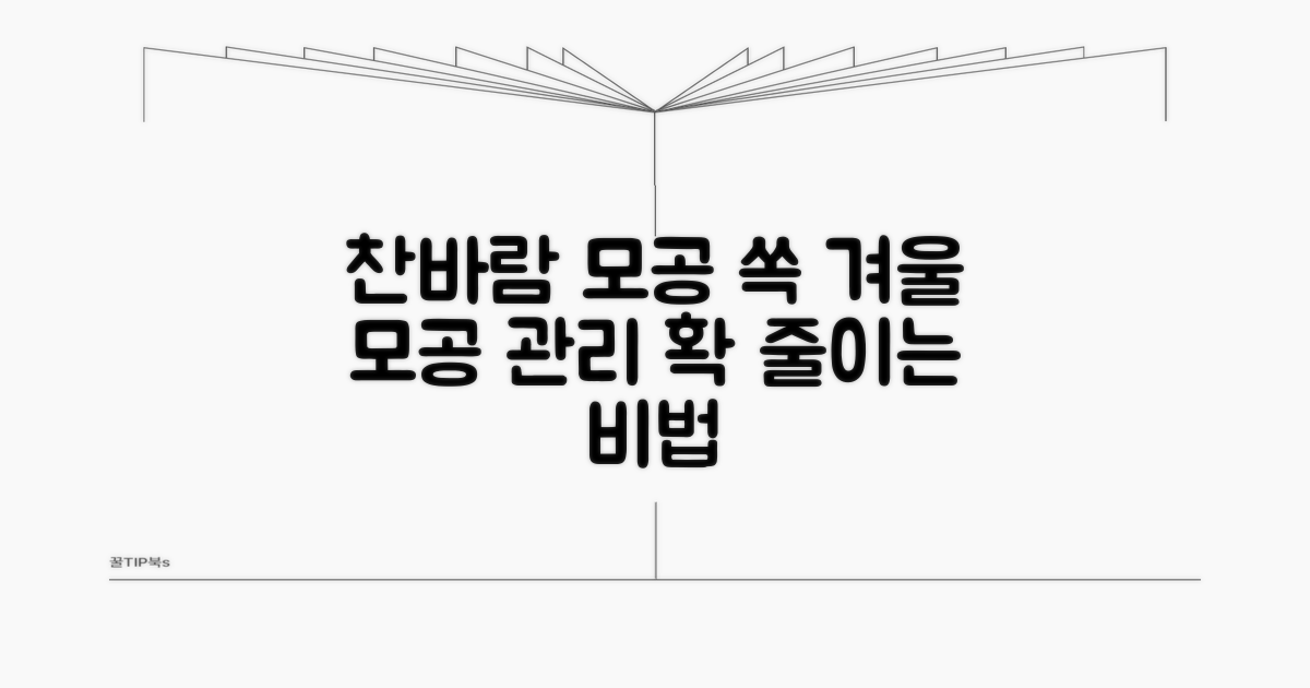 모공 케어, 찬바람 활용법