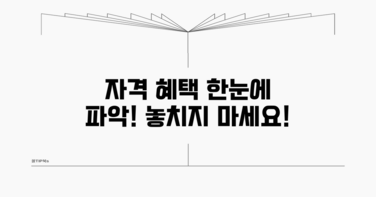 자격과 혜택 한눈에 보기
