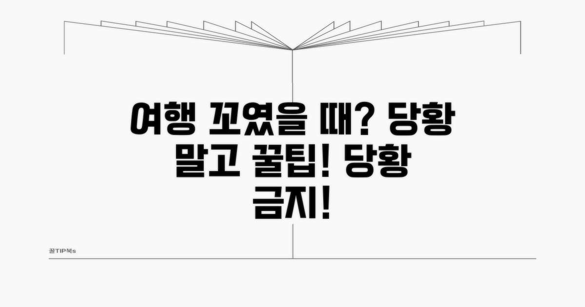 여행 계획 차질 시 슬기롭게 대처하기