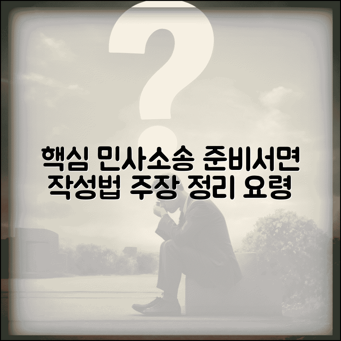 준비서면 작성법 | 민사소송 준비서면 작성과 주장 정리 요령