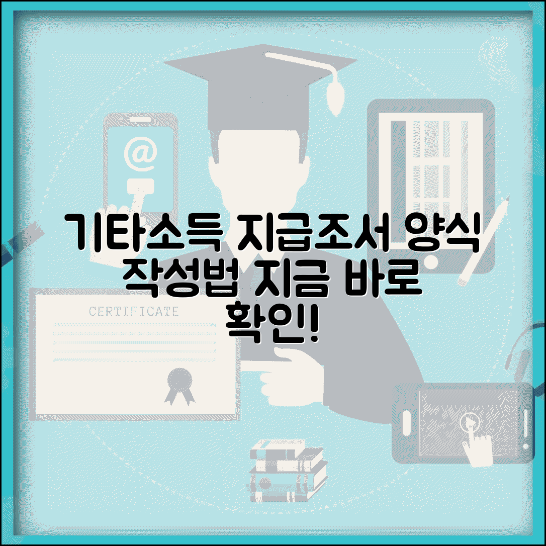 기타소득 지급조서 양식 | 기타소득 지급조서 서식 작성법