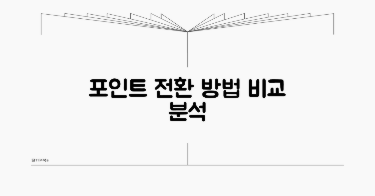 포인트 전환 가능한 방법 비교