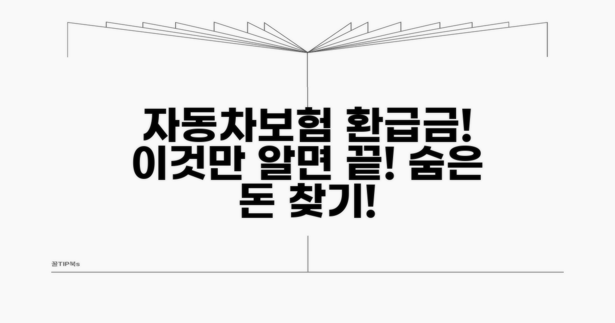 자동차보험 환급금, 이것만 알면 끝!