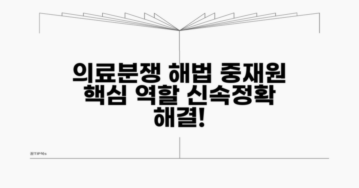 의료분쟁조정중재원 주요 역할