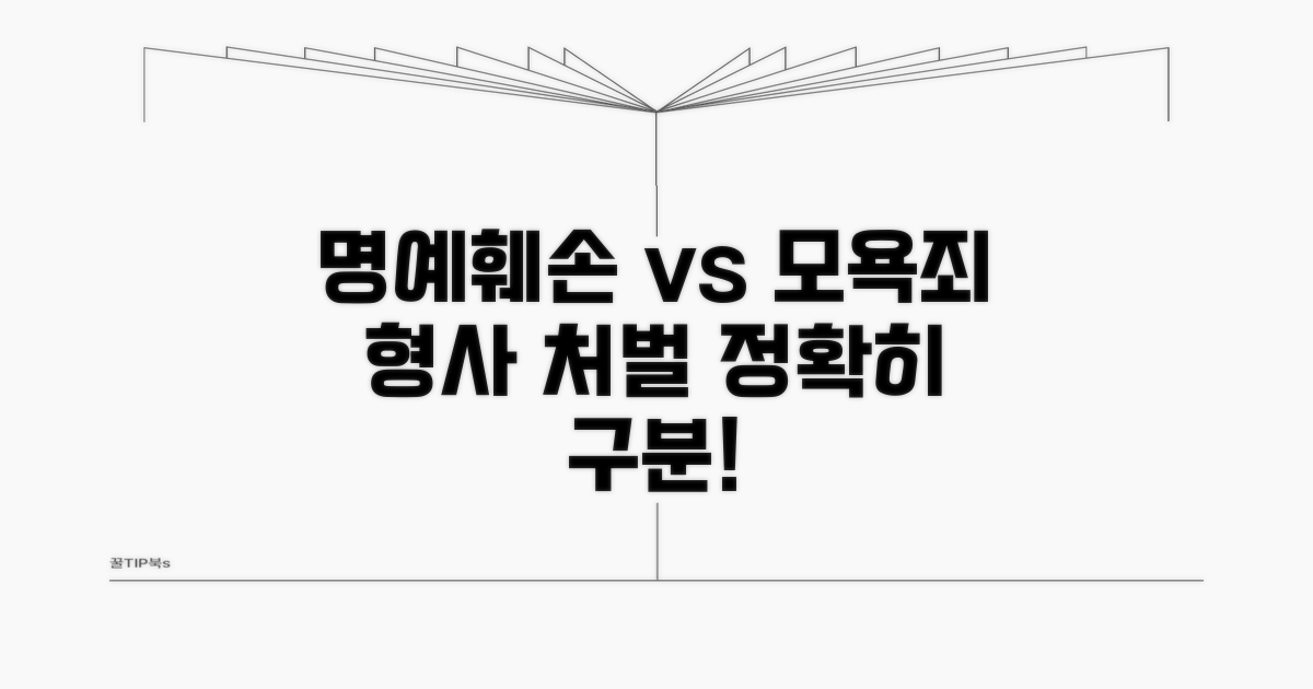 명예훼손과 모독죄 쟁점 비교