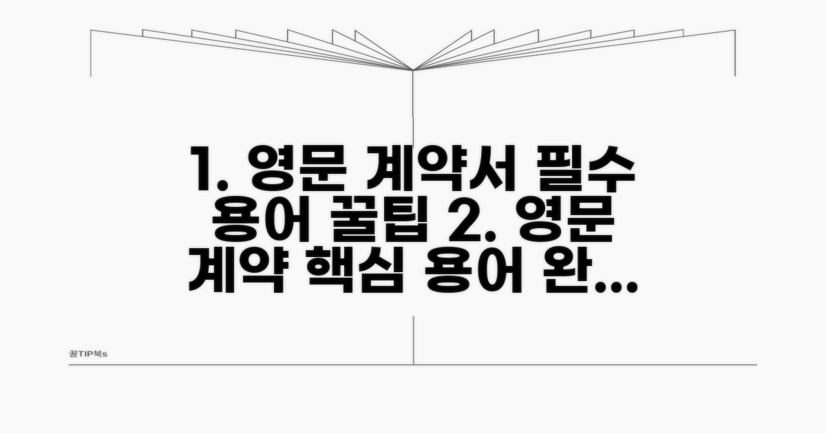 영문 계약서 필수 용어 체크리스트