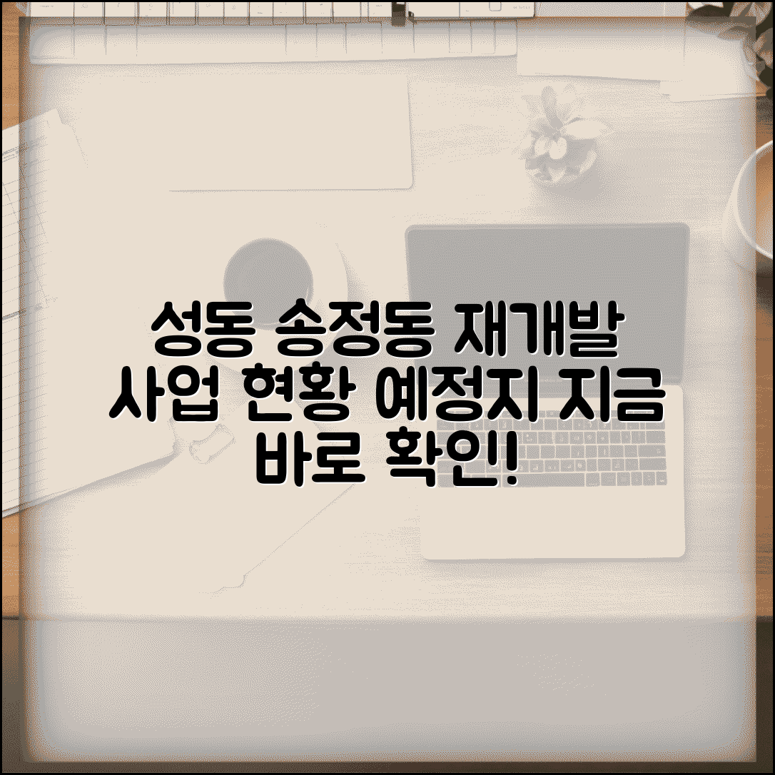성동구 송정동 재개발 | 송정동 재개발 예정지와 사업 현황