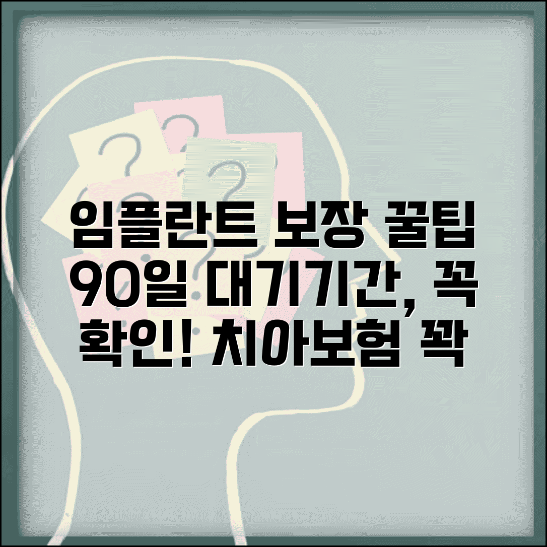 치아보험 임플란트 보장범위 | 가입 후 90일 대기기간 주의사항