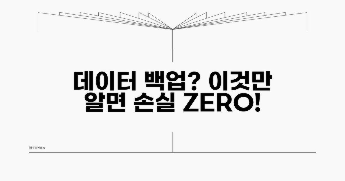 백업 시 주의할 점과 데이터 손실 방지