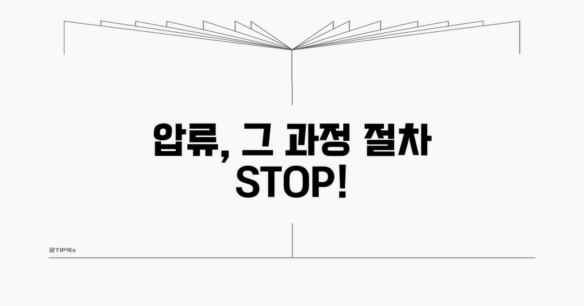 압류까지 가는 과정과 절차