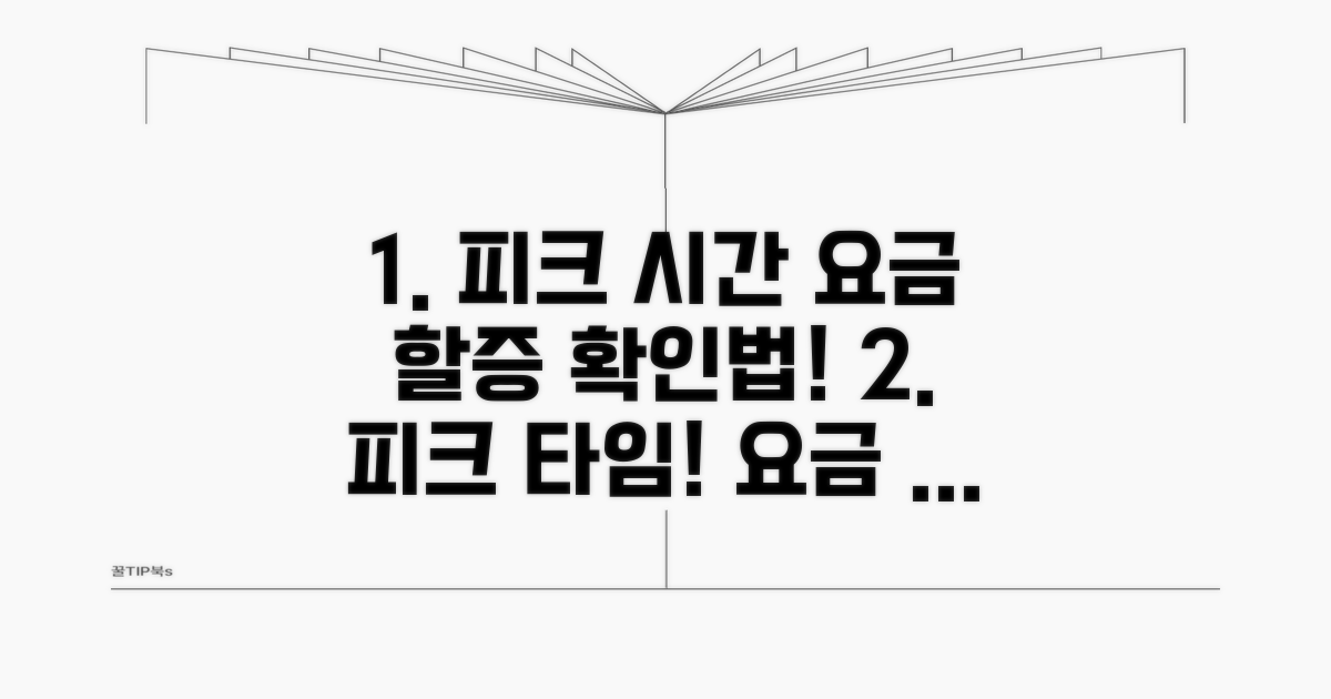 피크시간 요금 할증 시간 확인법
