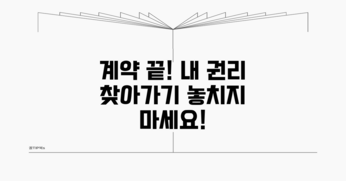 계약 종료 후 권리 행사 방법