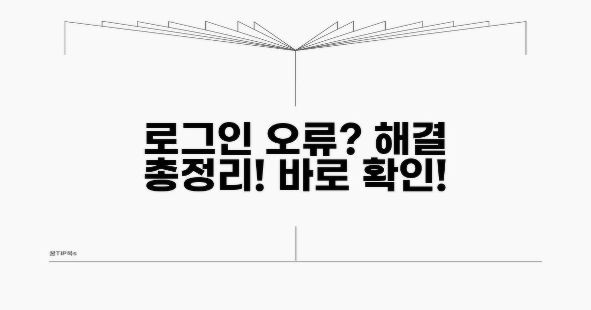 로그인 오류 해결 방법 총정리