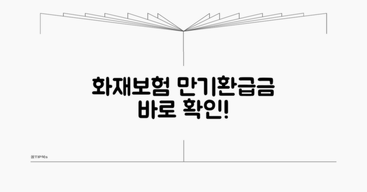 화재보험 만기환급금 확인법