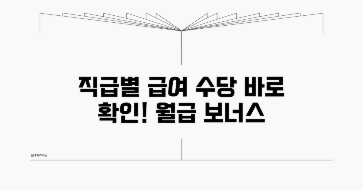 직급별 급여와 수당 알아보기