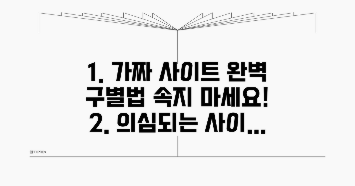 가짜 사이트 구별법 완벽 분석