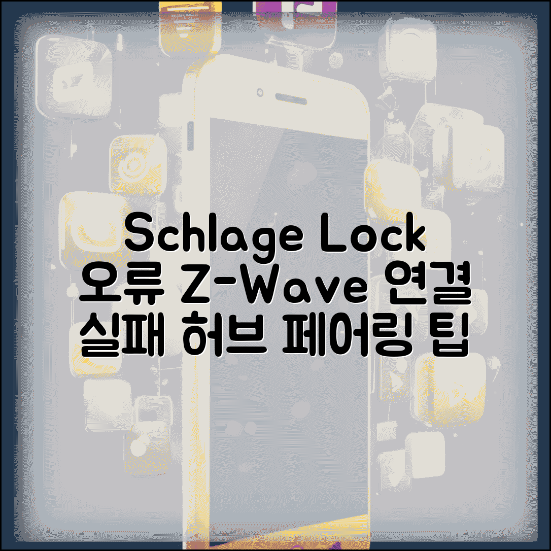 Schlage 스마트락 Z-Wave 연결 오류 | 슐라지 도어락 허브 페어링