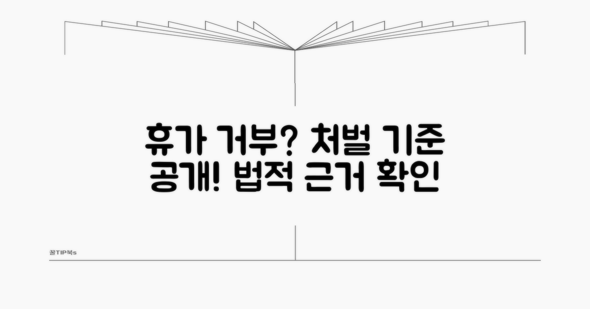 휴가 거부 처벌 기준과 법적 근거