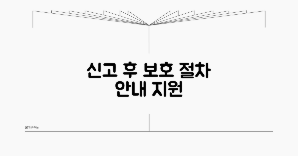 신고 후 보호 절차 및 지원 안내