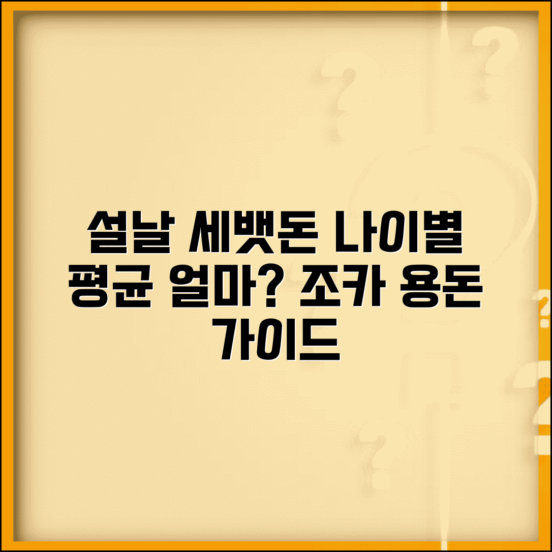설날 세뱃돈 평균 금액 나이별 기준 | 조카 세배돈 얼마가 적당할까?