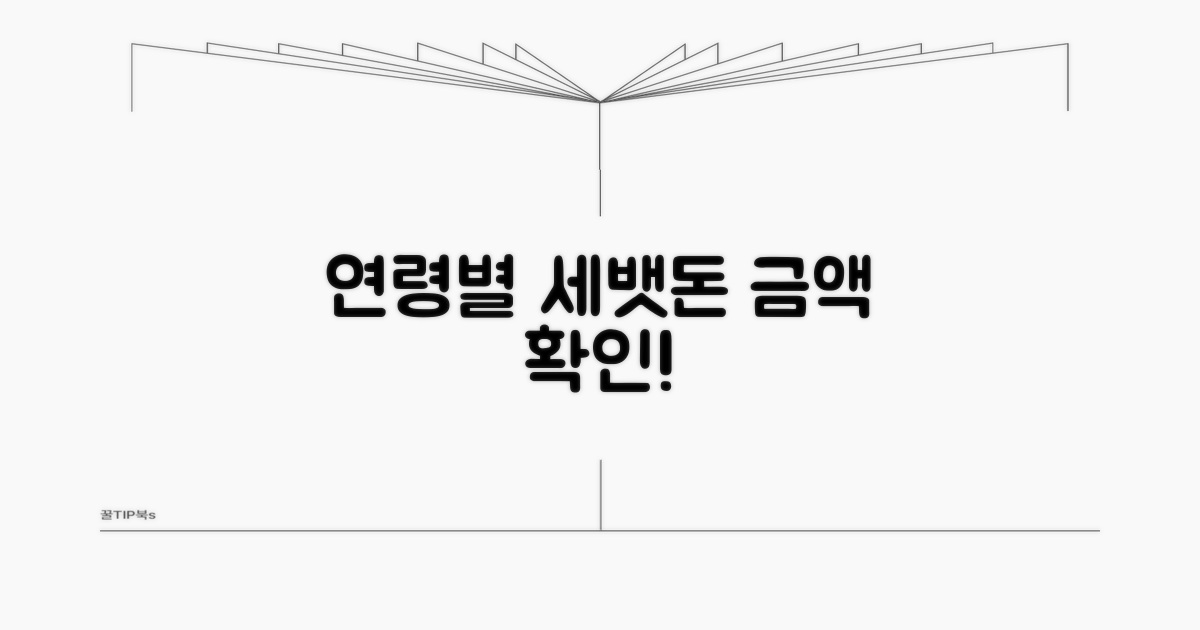 연령별 평균 세뱃돈 금액 확인
