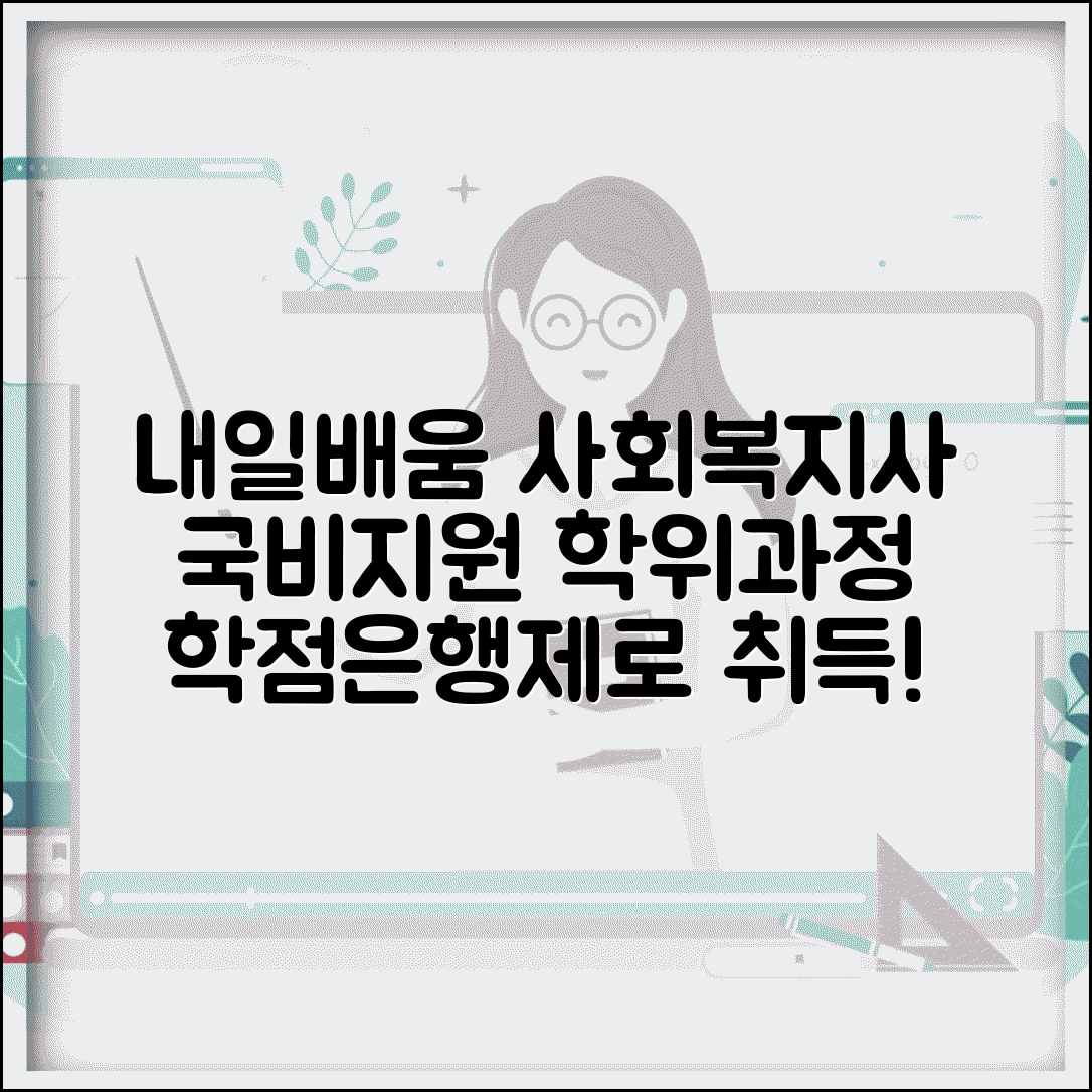 내일배움카드 사회복지사2급 | 학점은행제 사회복지사 | 국비지원 학위과정