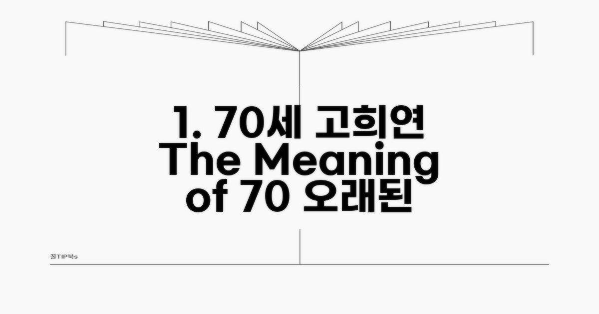 70세 고희연, 80세 산수 명칭 유래