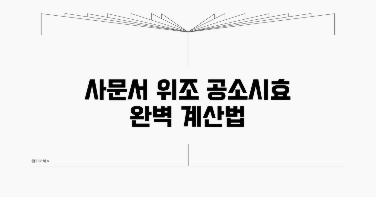 사문서위조, 공소시효 계산법 알아보기