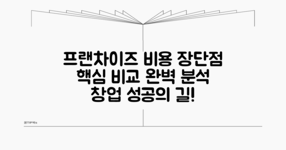 주요 프랜차이즈 비용과 장단점 비교