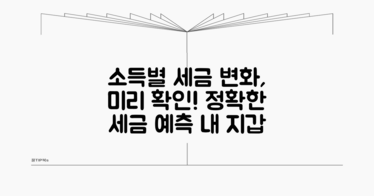 내 소득 수준별 세금 영향 예측