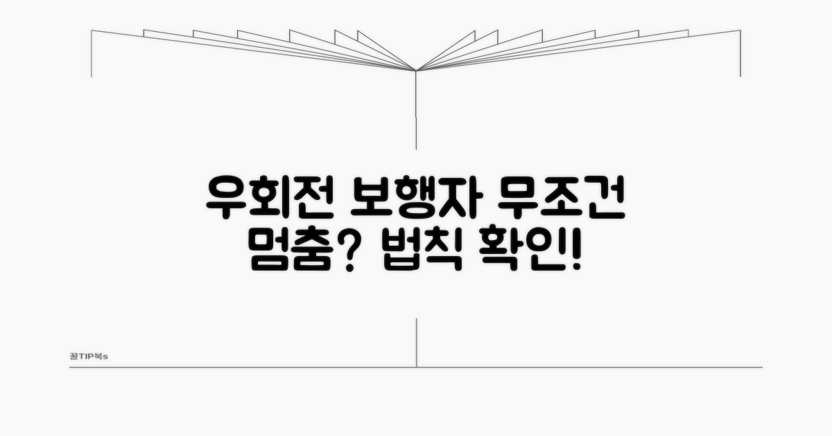 우회전 시 보행자, 무조건 멈춰야 할까?