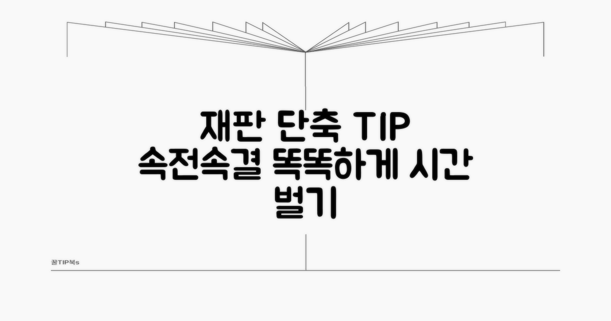재판 일정 단축을 위한 팁