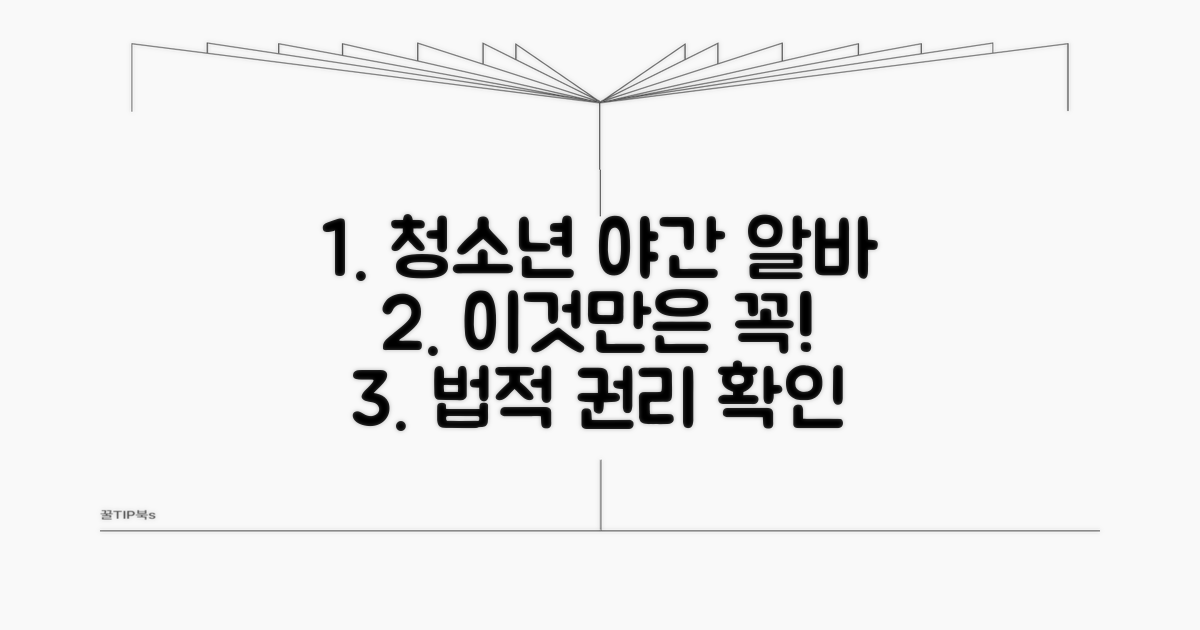 청소년 야간 근로, 이것만은 꼭 알아두세요