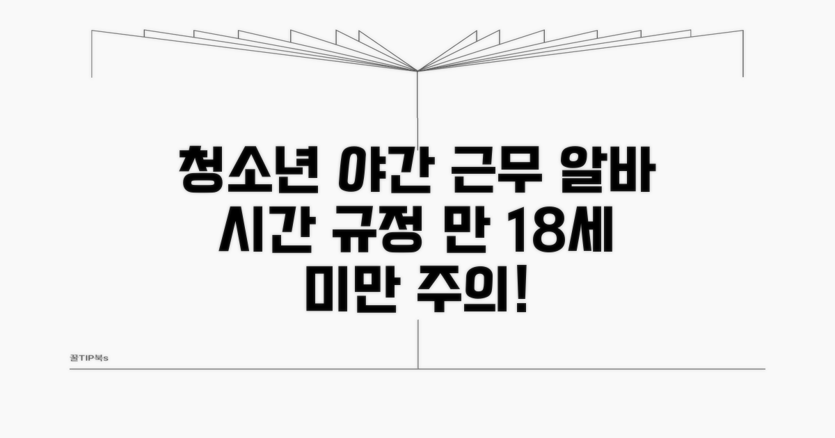 청소년 근로 시간과 야간 근무 규정