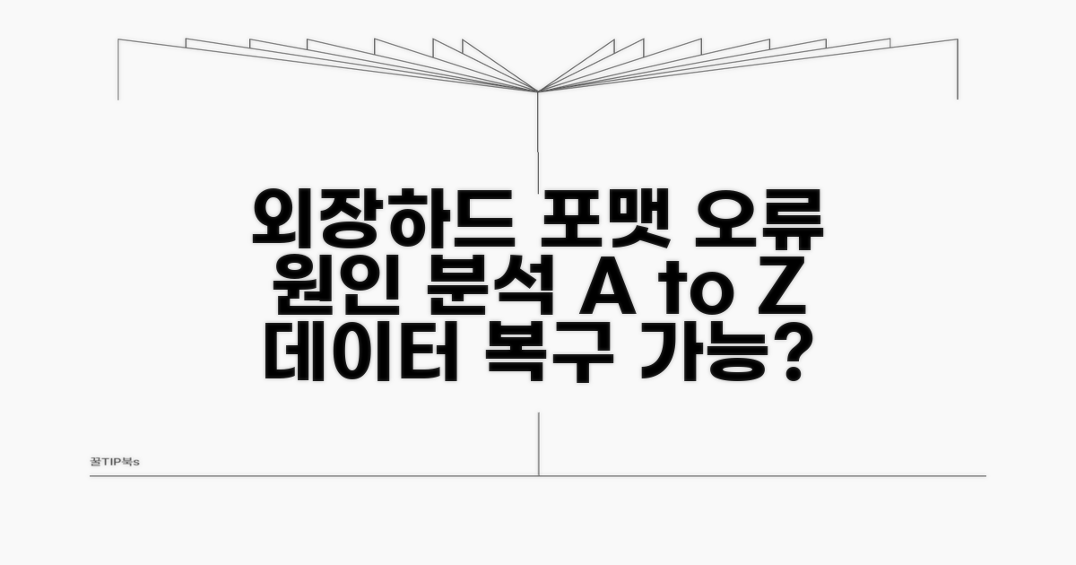 외장하드 포맷 오류, 원인 파헤치기