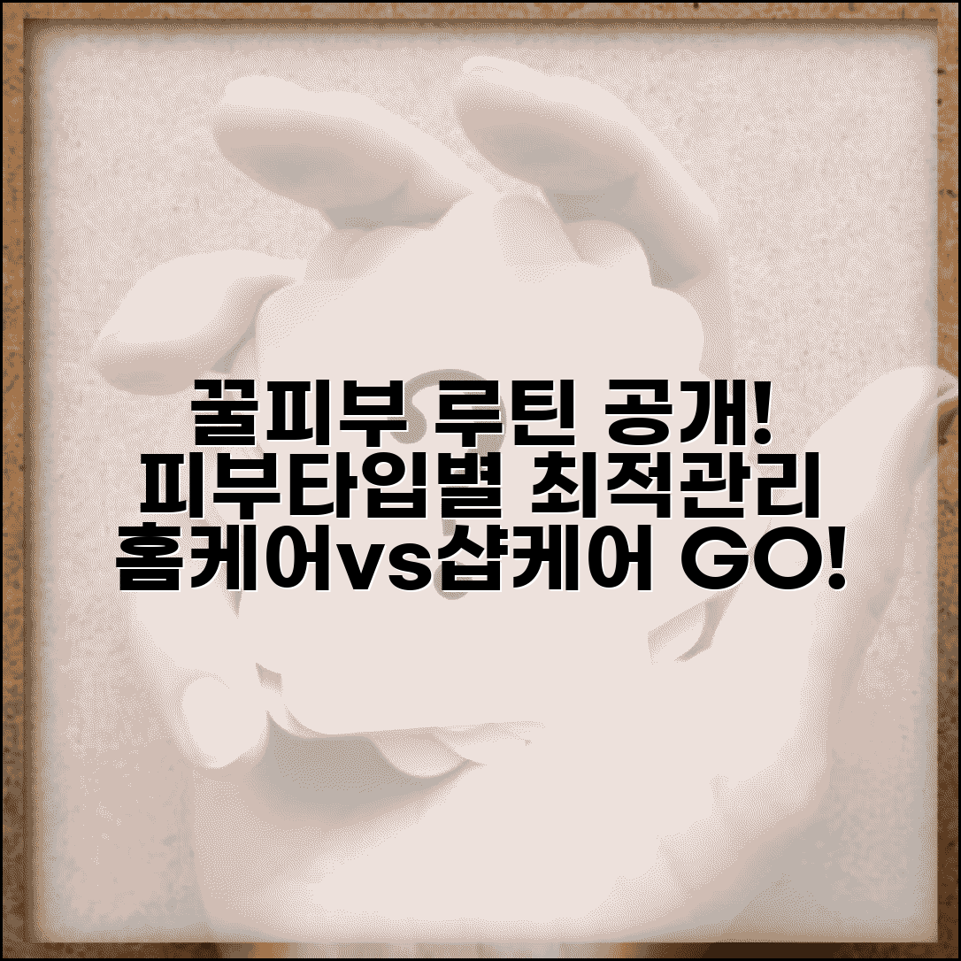 피부관리 루틴 및 방법 | 스킨케어 단계 | 피부타입별 관리 | 홈케어 vs 샵케어