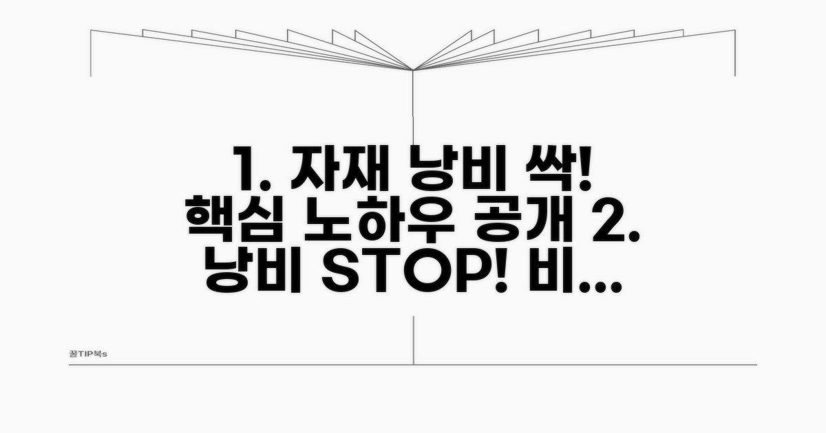 자재 낭비 줄이는 노하우