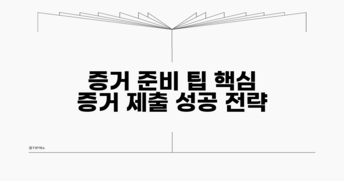 증거 자료 준비와 제출 팁
