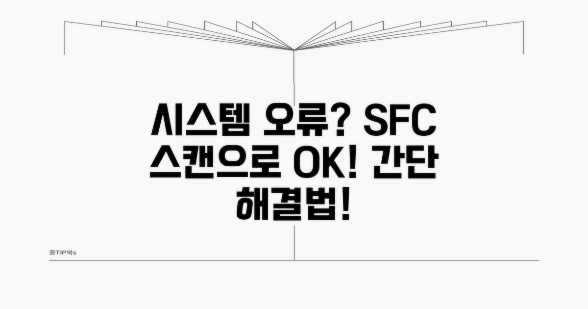 시스템 파일 검사로 오류 해결하기
