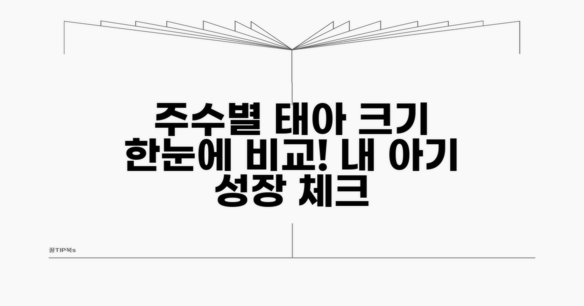 주수별 태아 크기 비교 분석