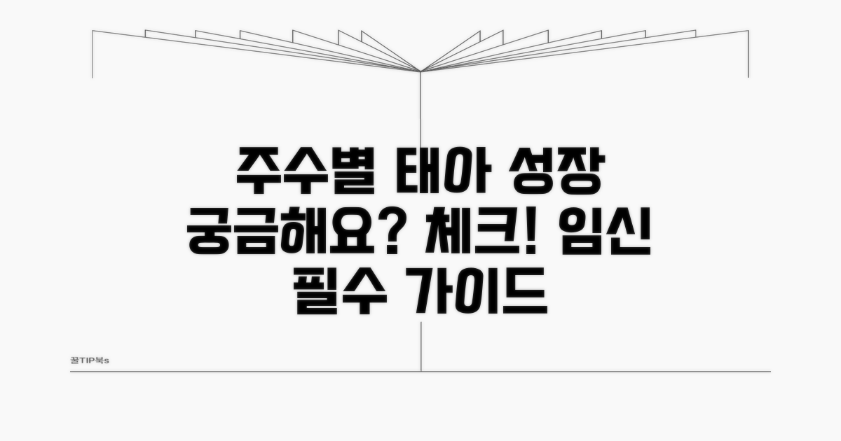 주수별 태아 상태 체크리스트