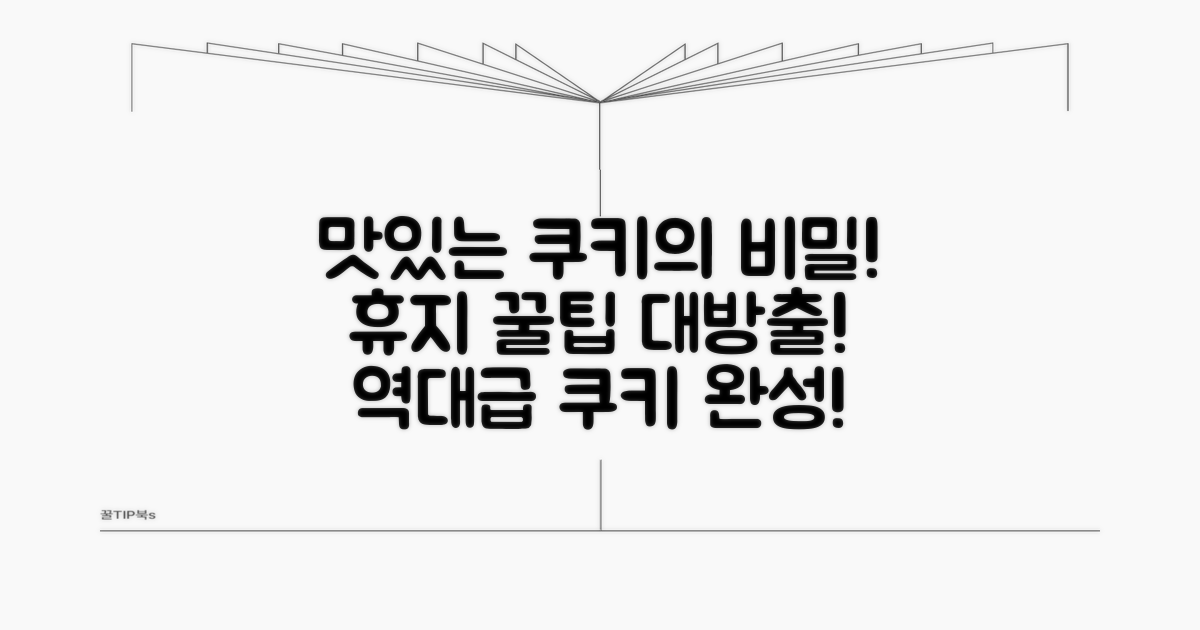 맛있는 쿠키 위한 휴지 팁