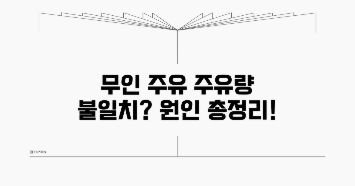 무인 주유소, 주유량 불일치 원인 분석