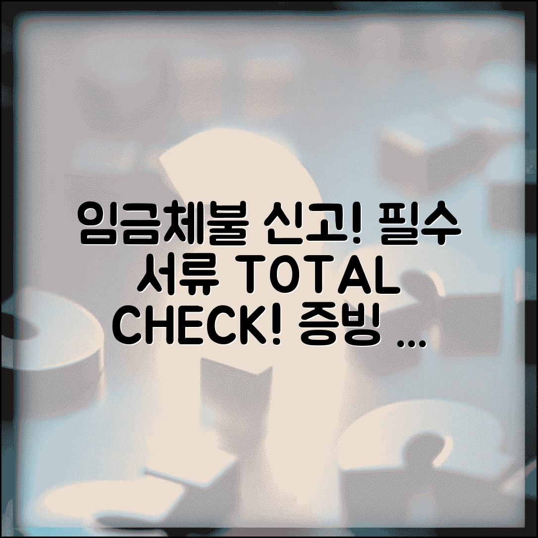 임금체불 신고 시 필요서류 | 임금체불 신고 시 준비해야 할 증빙